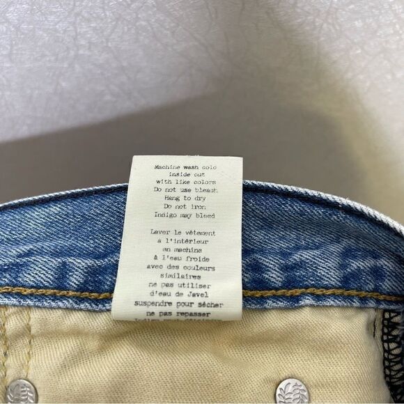 Rag & bone Distressed Boy Denim Shorts in Martini Raw Hem 27 - Picture 6 of 8